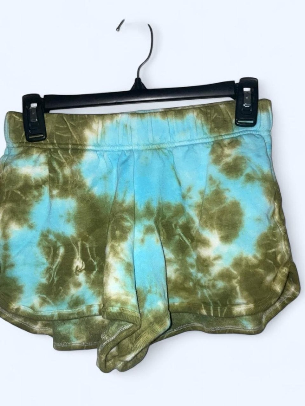 PINK Victoria's Secret Tie-Dye Athletic Shorts - Blue & Olive